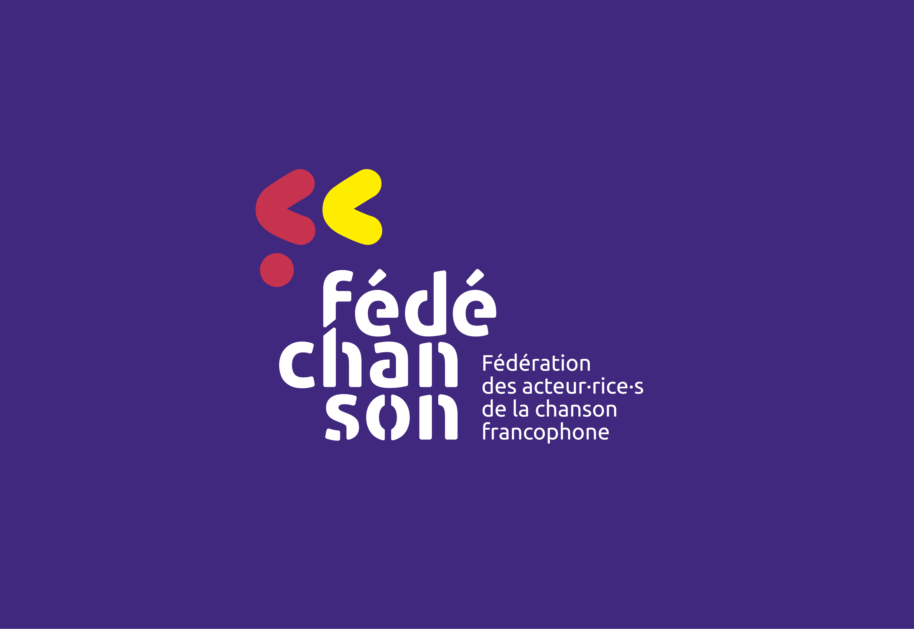 Logo Fédéchanson fond violet