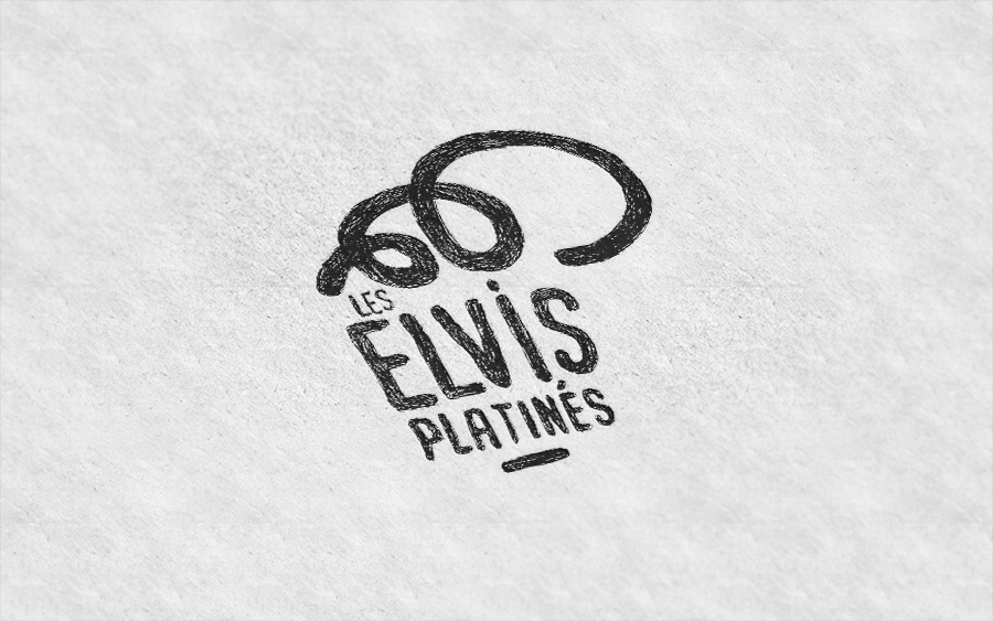 logo noir et blanc - Elvis Platinés