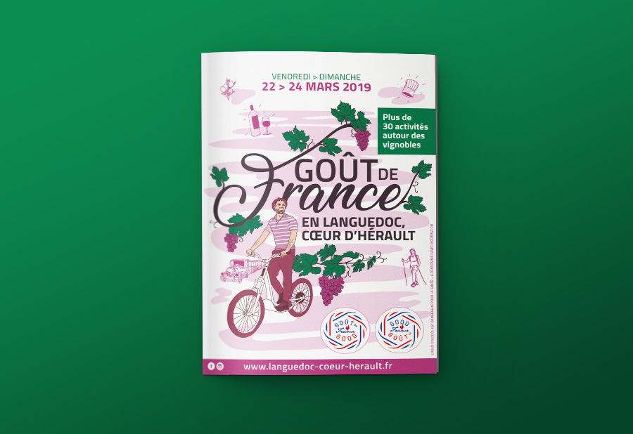 couverture programme - goût de France en Languedoc Cœur d'Hérault