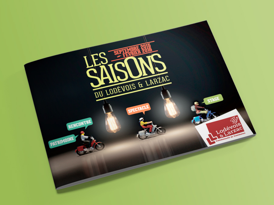Couverture programme 2015 - Les saisons du Lodévois & Larzac