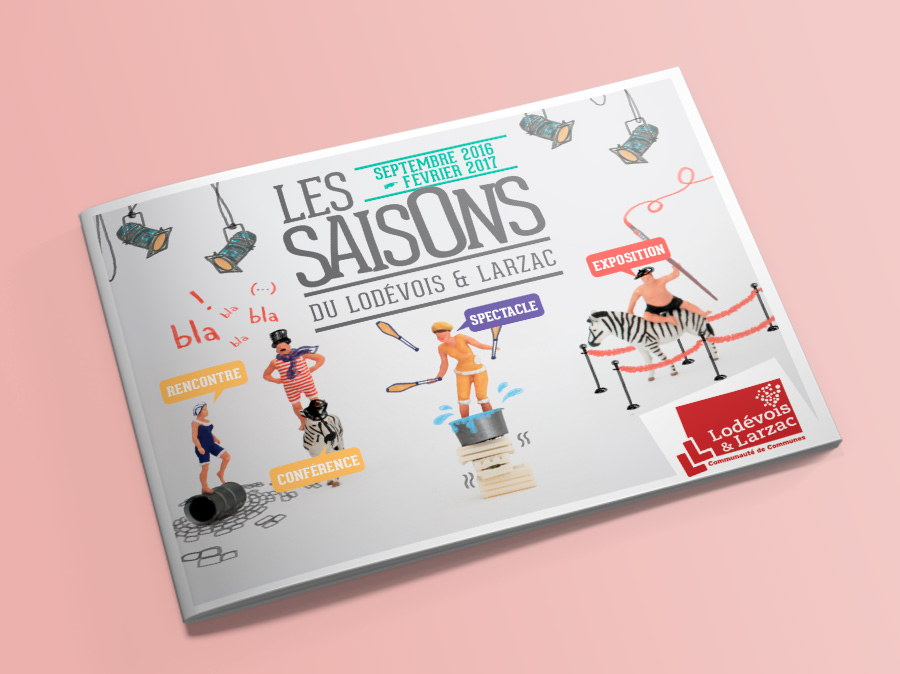 Couverture programme 2016 - Les saisons du Lodévois & Larzac